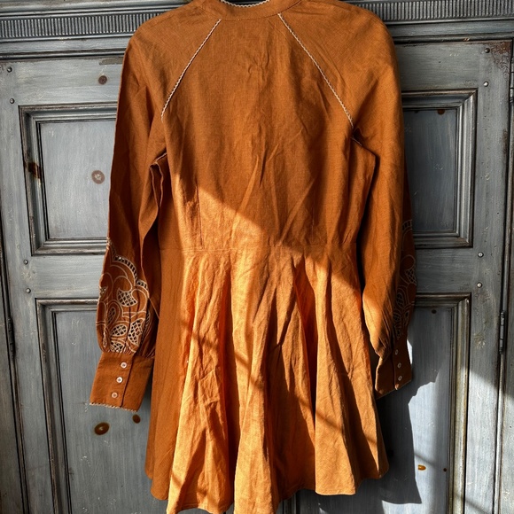Sezane Caprice dress in Camel Size 6 - Picture 12 of 13